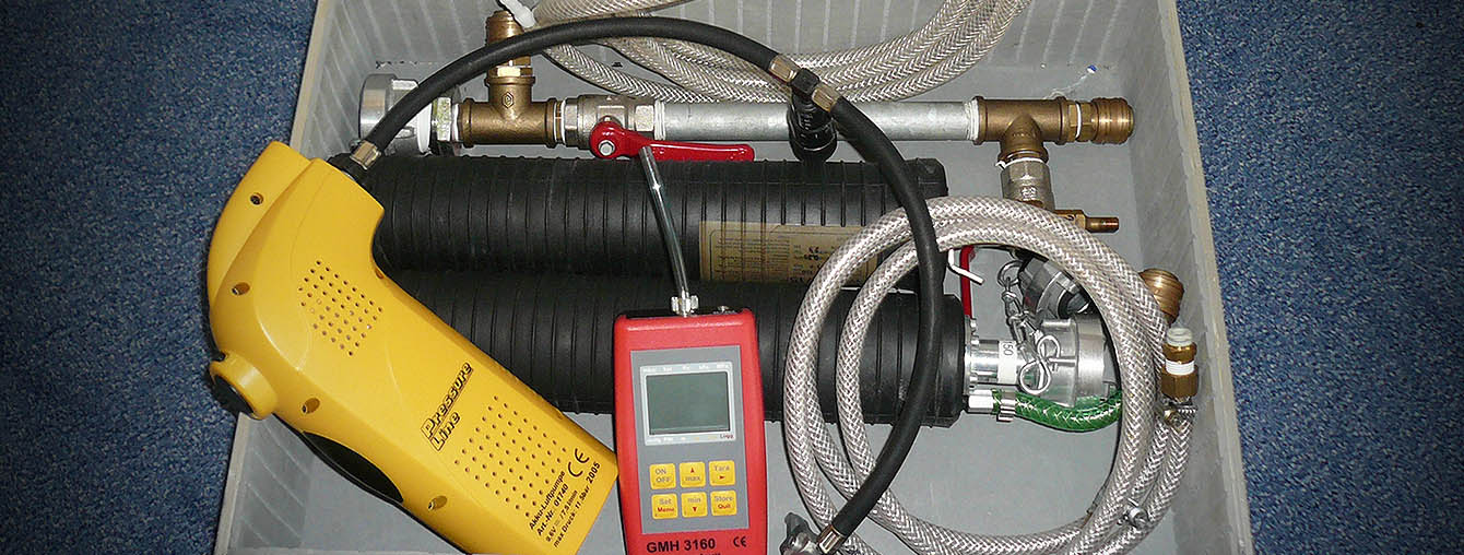 Leak tightness pipe duct test equipment