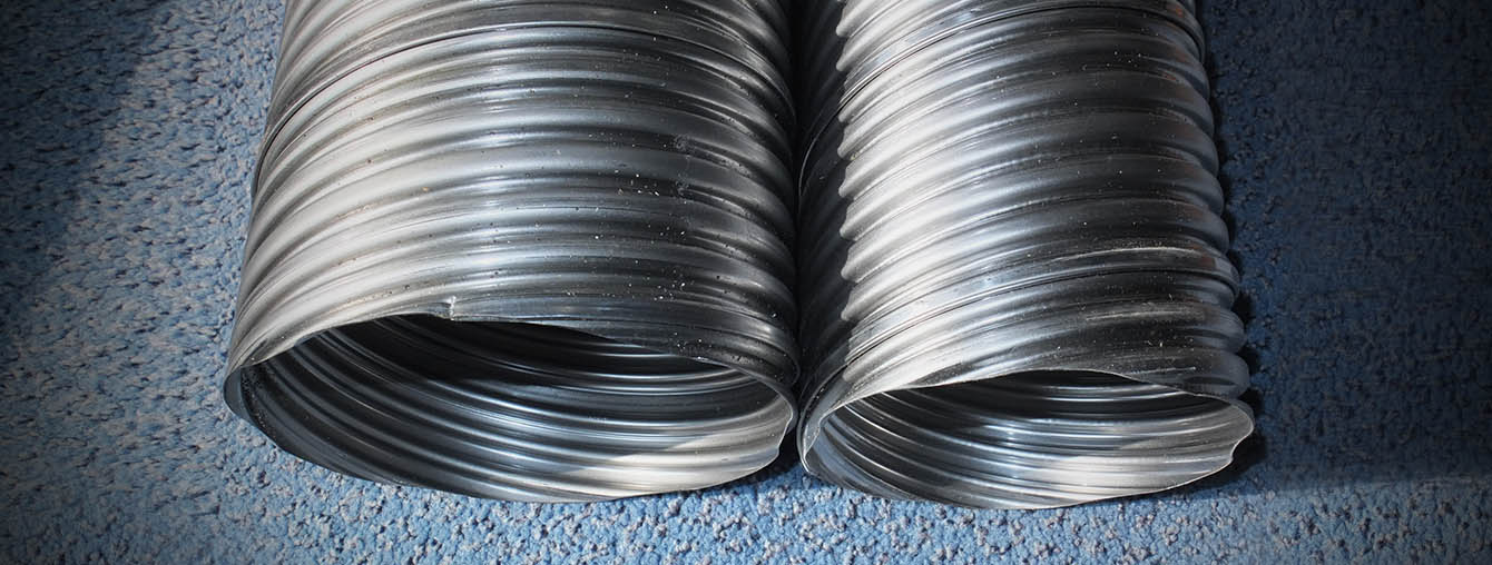 Galvanized steel pipe duct - post tensioning
