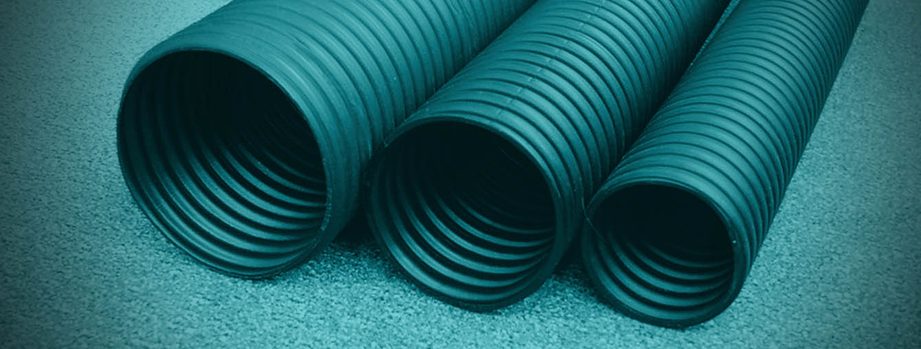 Circular corrugated HDPE duct pipe