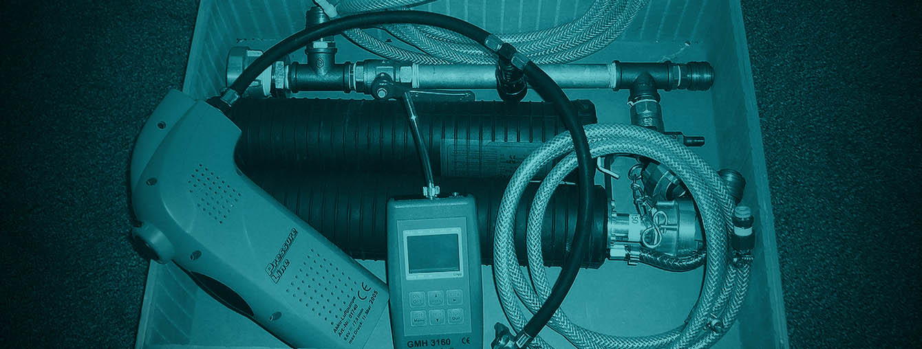 Leak tightness pipe duct test equipment