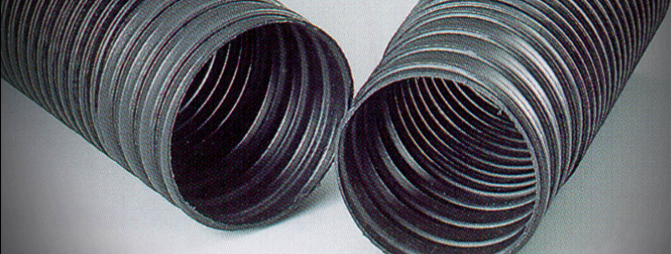 Circular corrugated HDPE duct pipe with integrated screw coupler