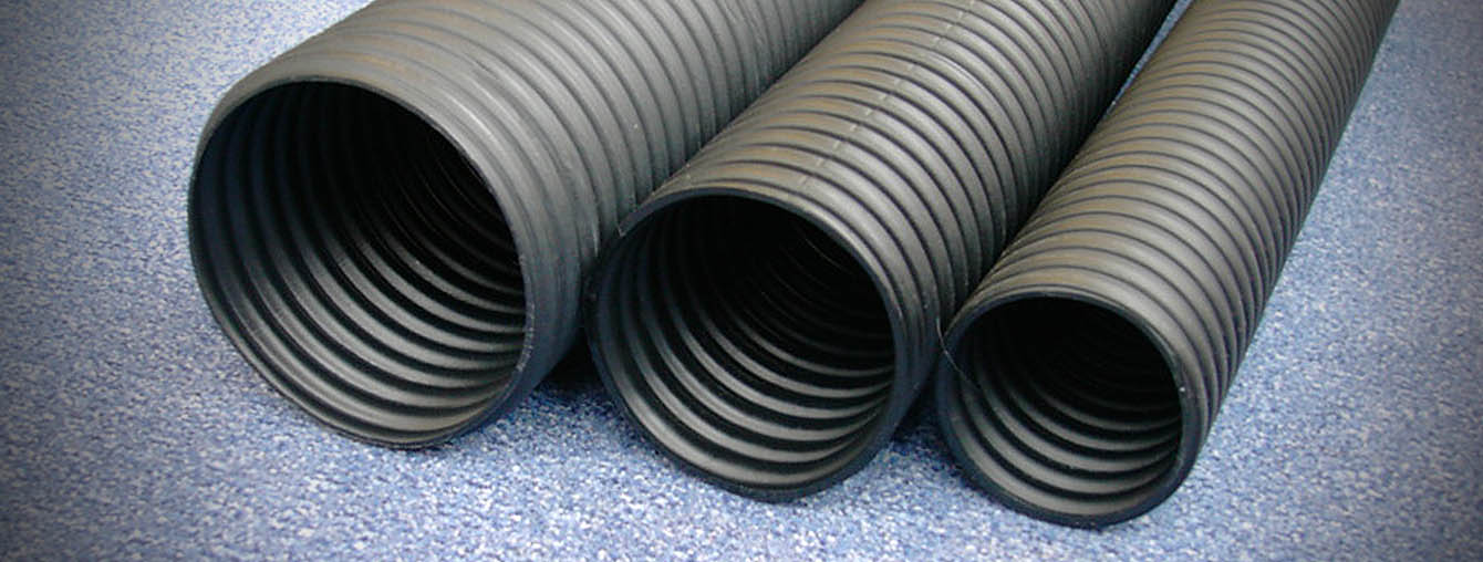 Circular corrugated HDPE duct pipe 